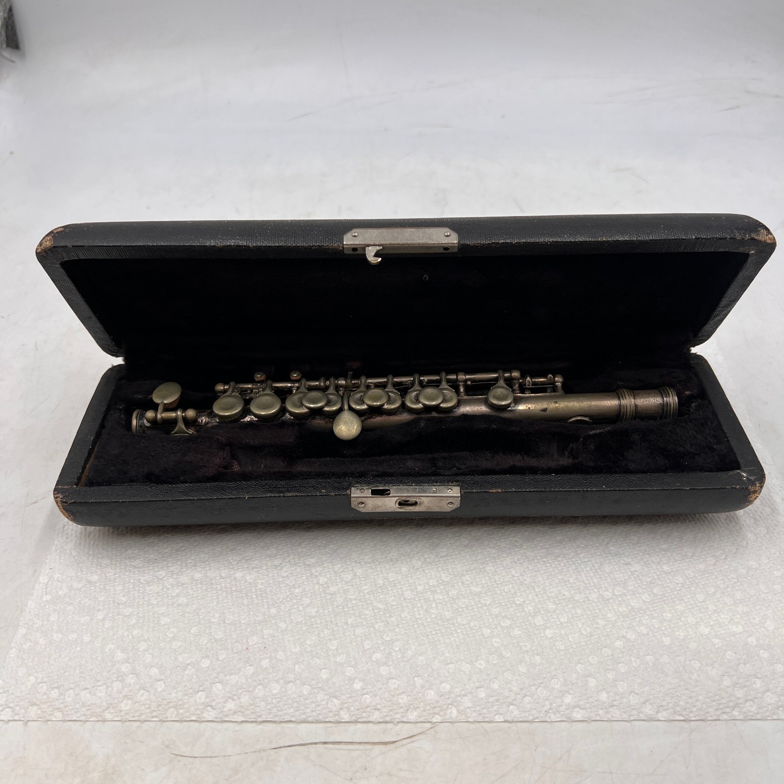 INCOMPLETE Luigi Vanotti Milano Piccolo Flute Vintage Silver ANTIQUE ITALY