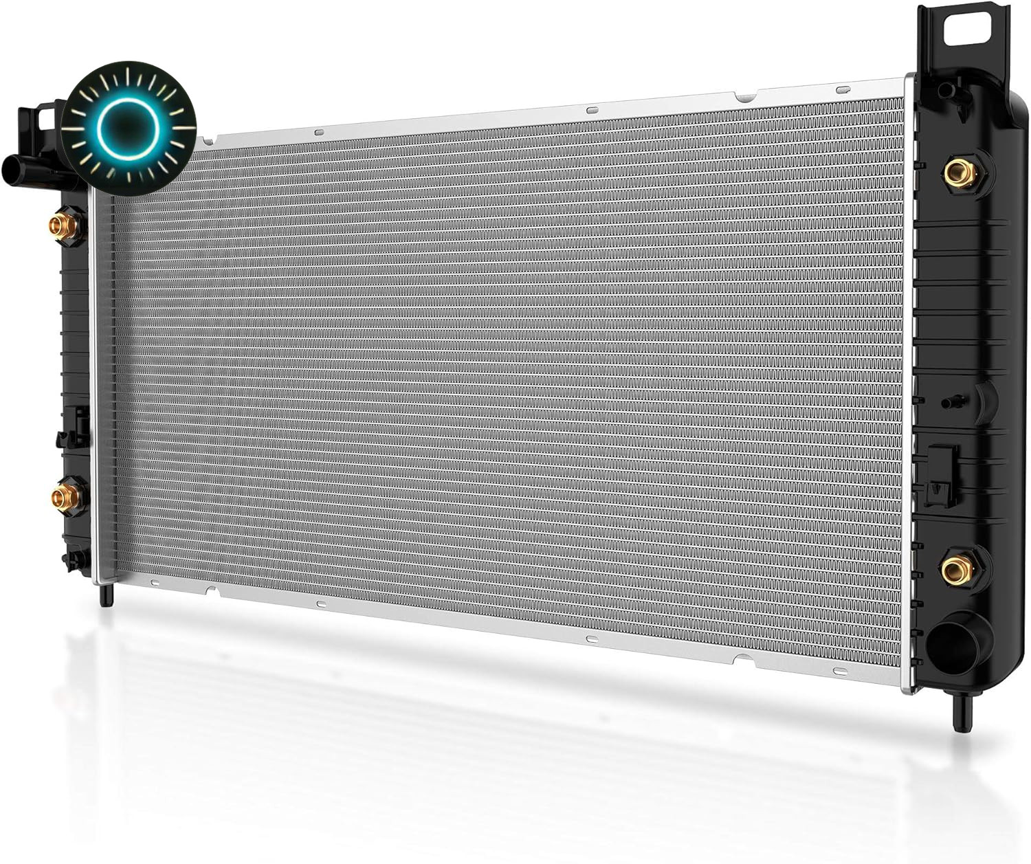 34'' Radiator Compatible with Chevy Silverado 2500 Hummer H2 With TOC and EOC...
