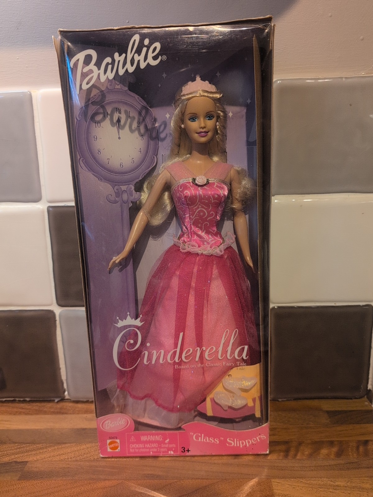 VINTAGE BARBIE CINDERELLA 'GLASS' SLIPPERS #55479 NEW IN BOX -  MATTEL