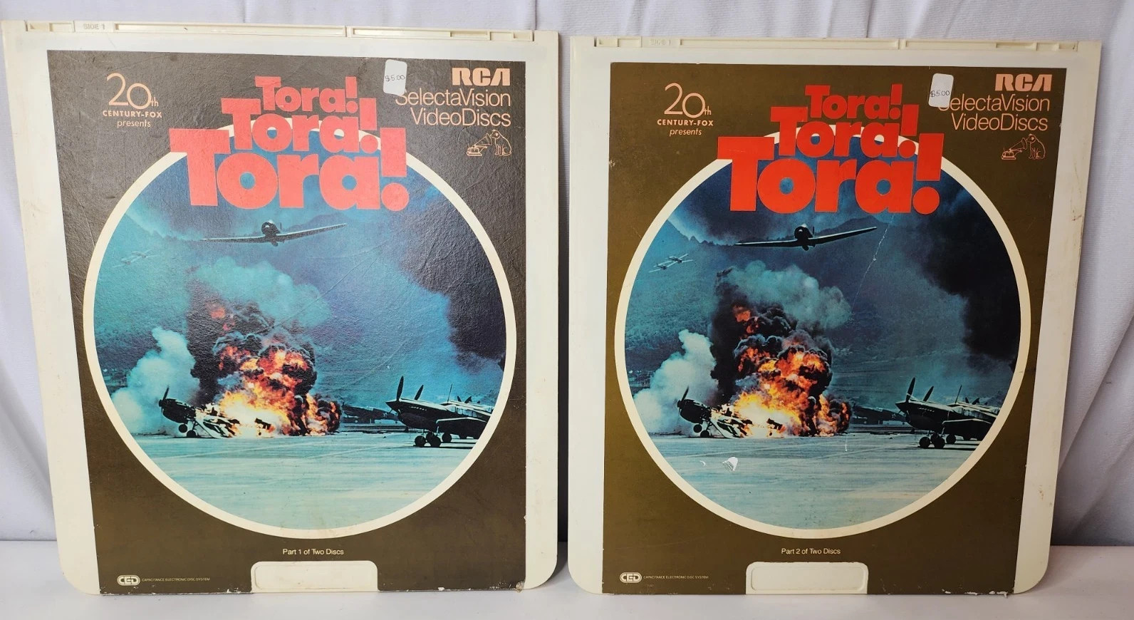 Tora! Tora! Tora! Part 1 & 2 Discs CED RCA SelectaVision Videodisc