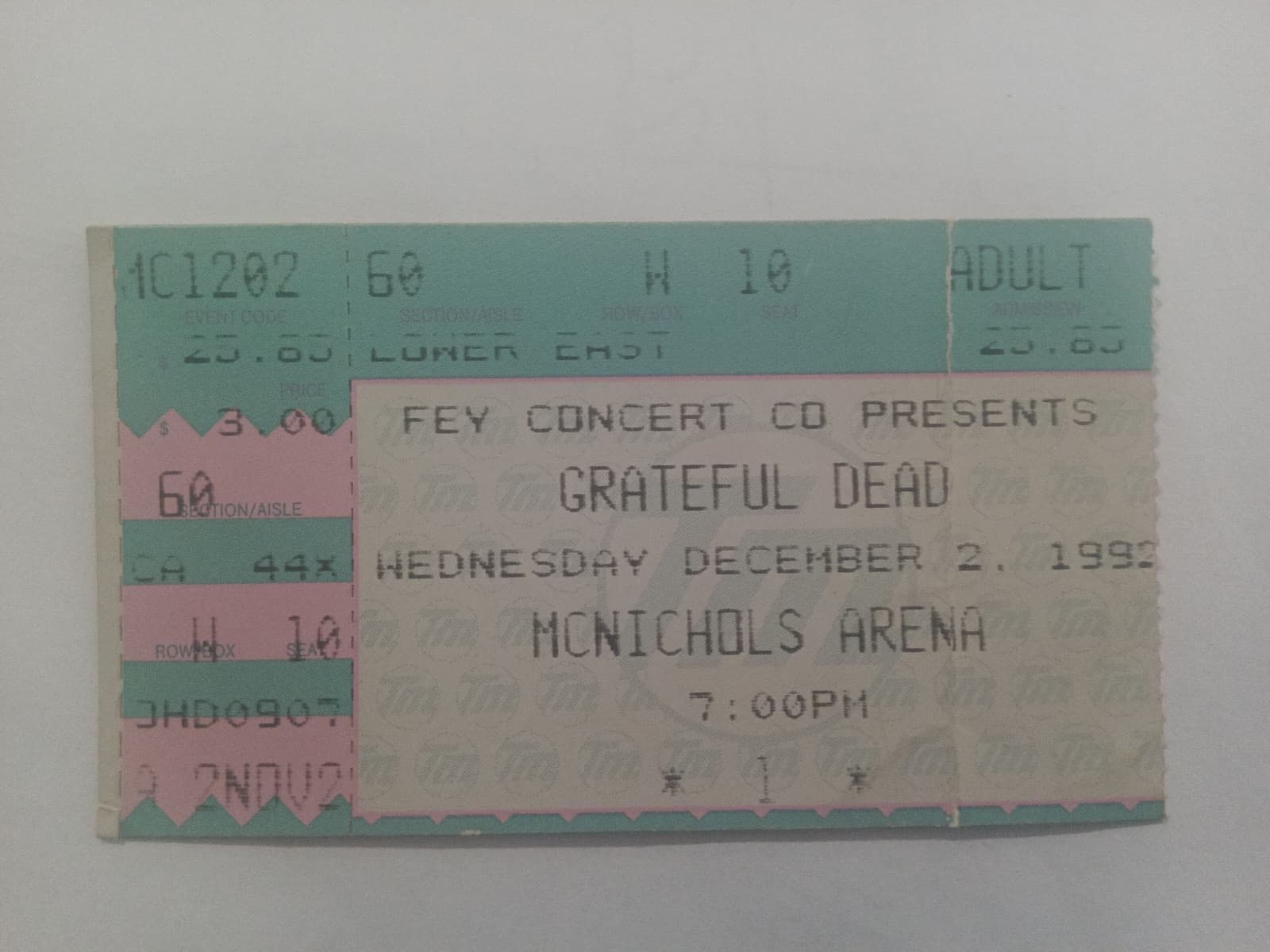 Grateful Dead - McNichols Arena - December 2, 1992