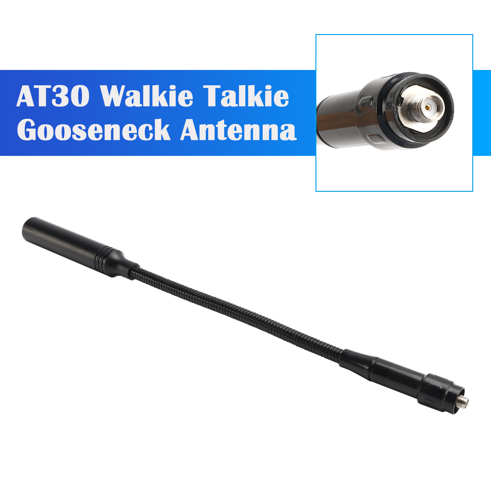 30CM Radio Gooseneck Antenna Gain CS Tactical Antenna for TK-370 LT-3288 US