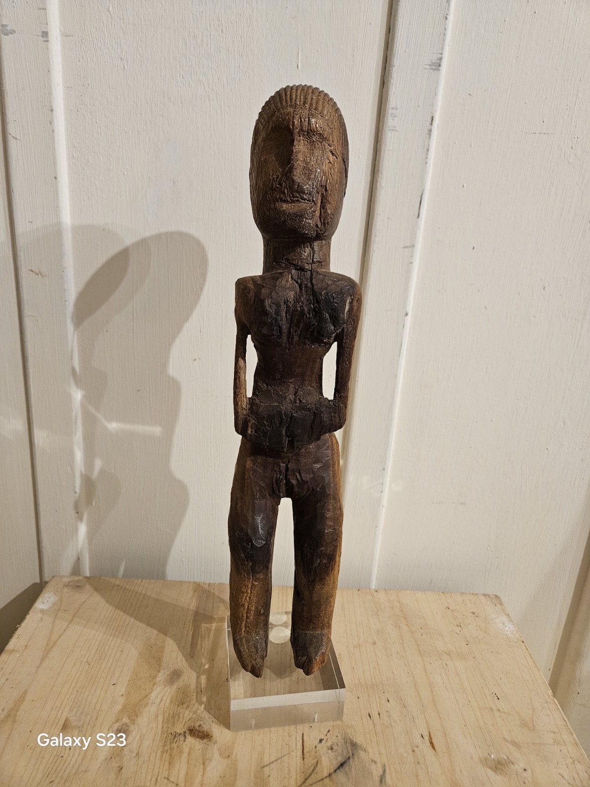 Female figure, Lobi Mali 1900, H 36, base 7x5 cm