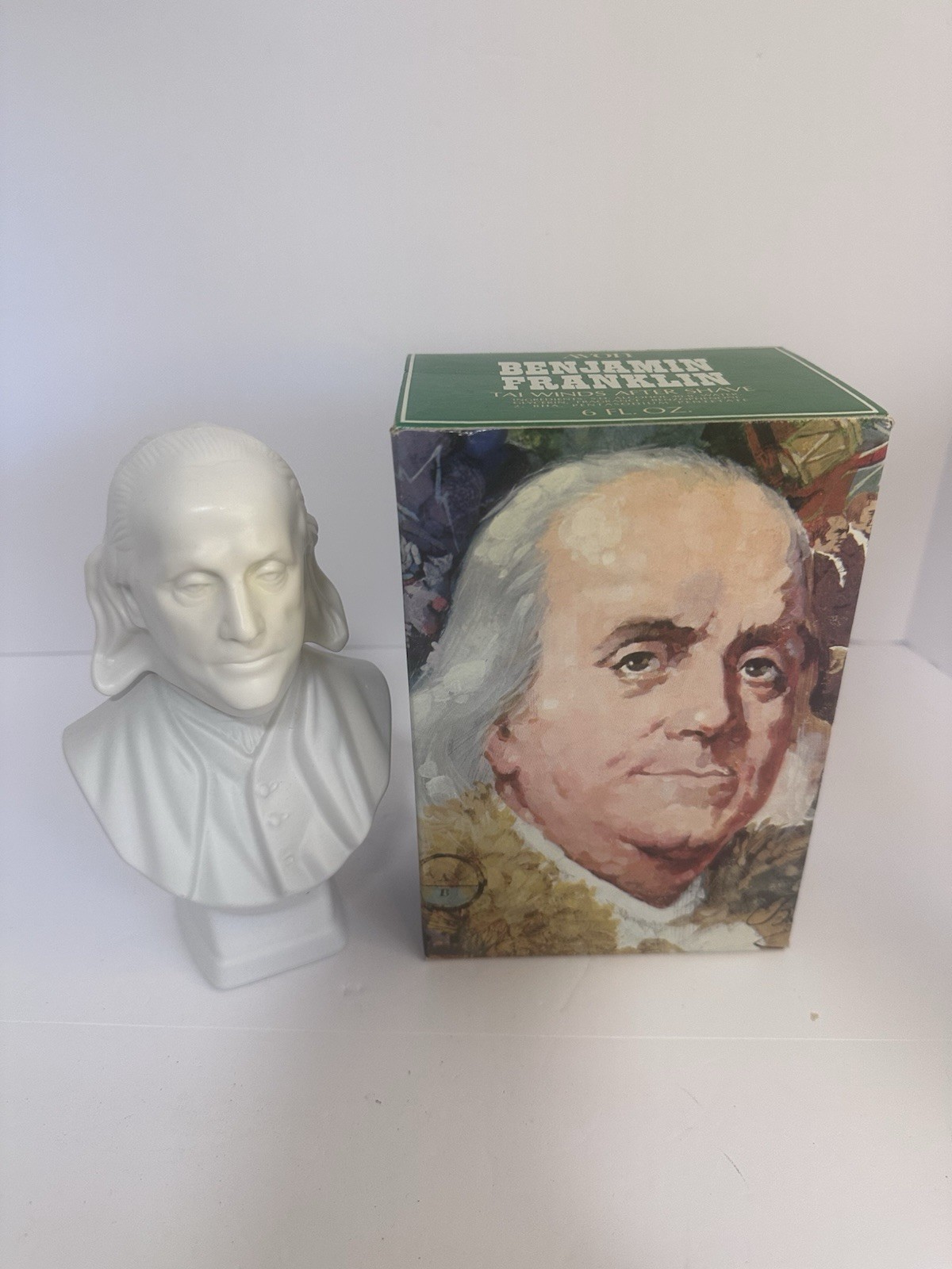 NEW AVON VINTAGE BENJAMIN FRANKLIN TAI WINDS AFTERSHAVE 6OZ  ORG BOX FULL