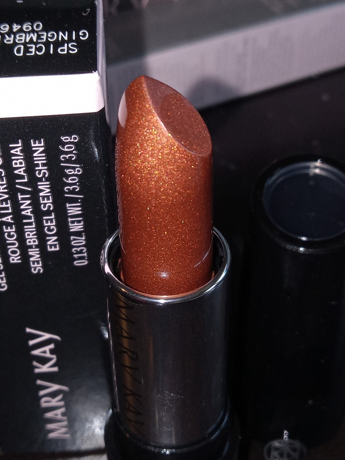 Mary Kay Gel Semi-Shine Lipstick Spiced Ginger Full Size New In Box