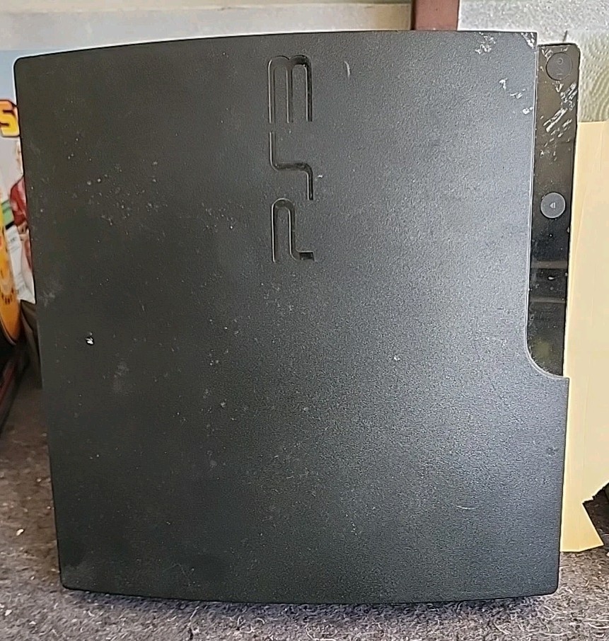 Sony PlayStation 3 PS3 Slim Black CECH-3001B Console Only - FOR PARTS or REPAIR