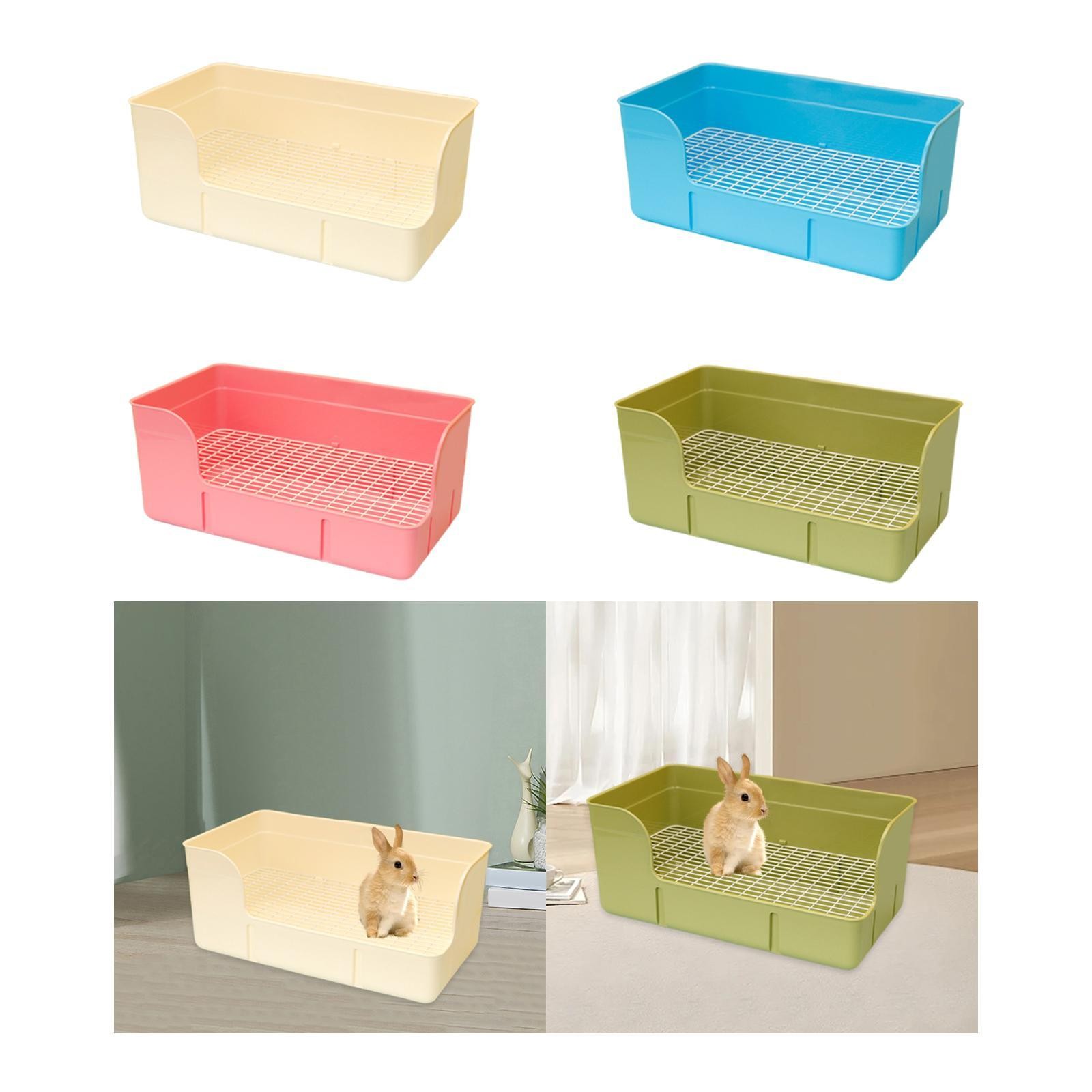 Rabbit Litter Box Potty Train Litter Case Bedpan Small Animal Litter Tray Corner