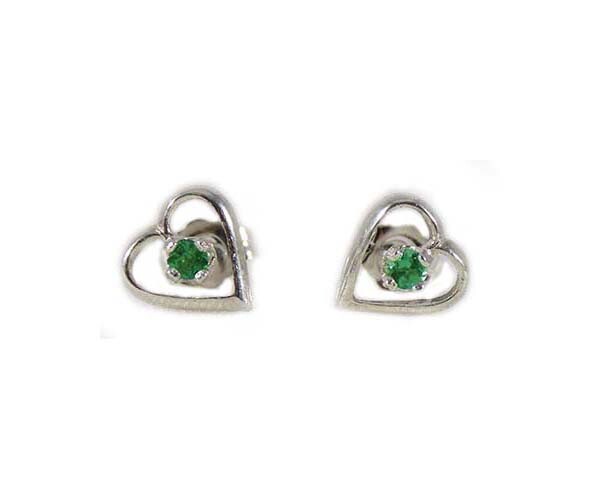 Alexandrite Heart Earrings Antique 19thC Russia Natural Handcrafted Color-Change
