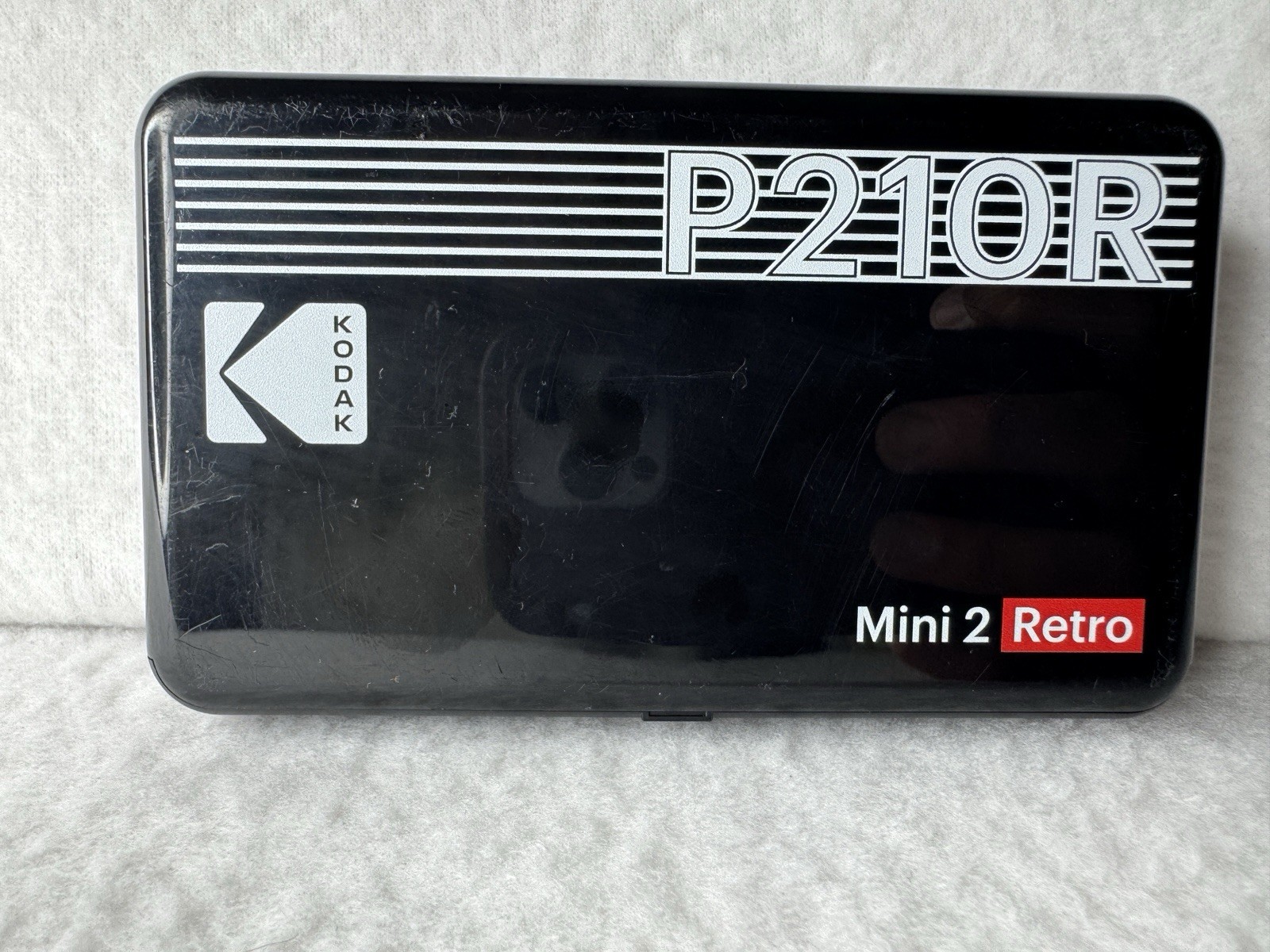 Kodak Mini 2 Retro P210R 2.1x3.4 Portable Photo Printer Black Tested Works