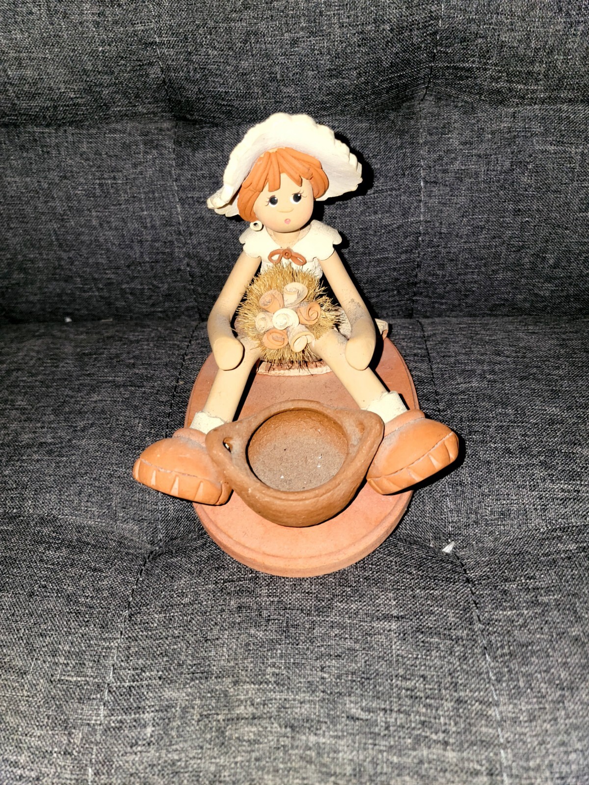 Vintage OOAK Clay Handmade Doll  Clay Sculpt Figure