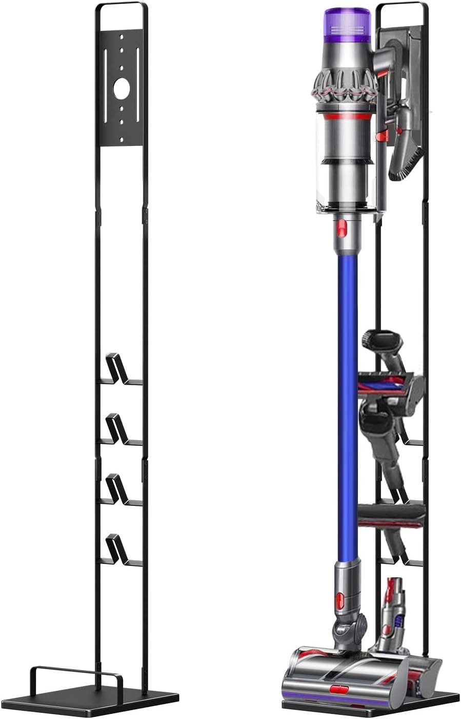 Foho Vacuum Stand for Dyson V15 V11 V10 V8 V7 V6 - Metal Storage & Organizer