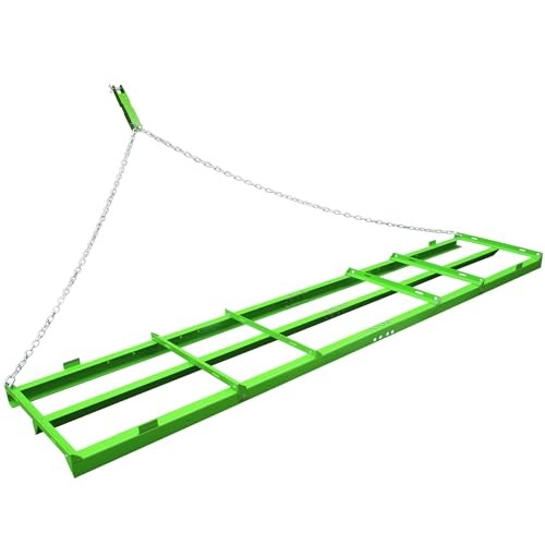  Thickened 8 FT Drag Harrow Driveway Drag- 80Lbs Heavy Duty Tow 8FT-GREEN