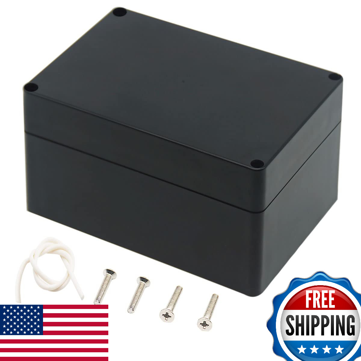 Zulkit IP65 Waterproof Outdoor Junction Box ABS Plastic Electrical Enclosure 6.3