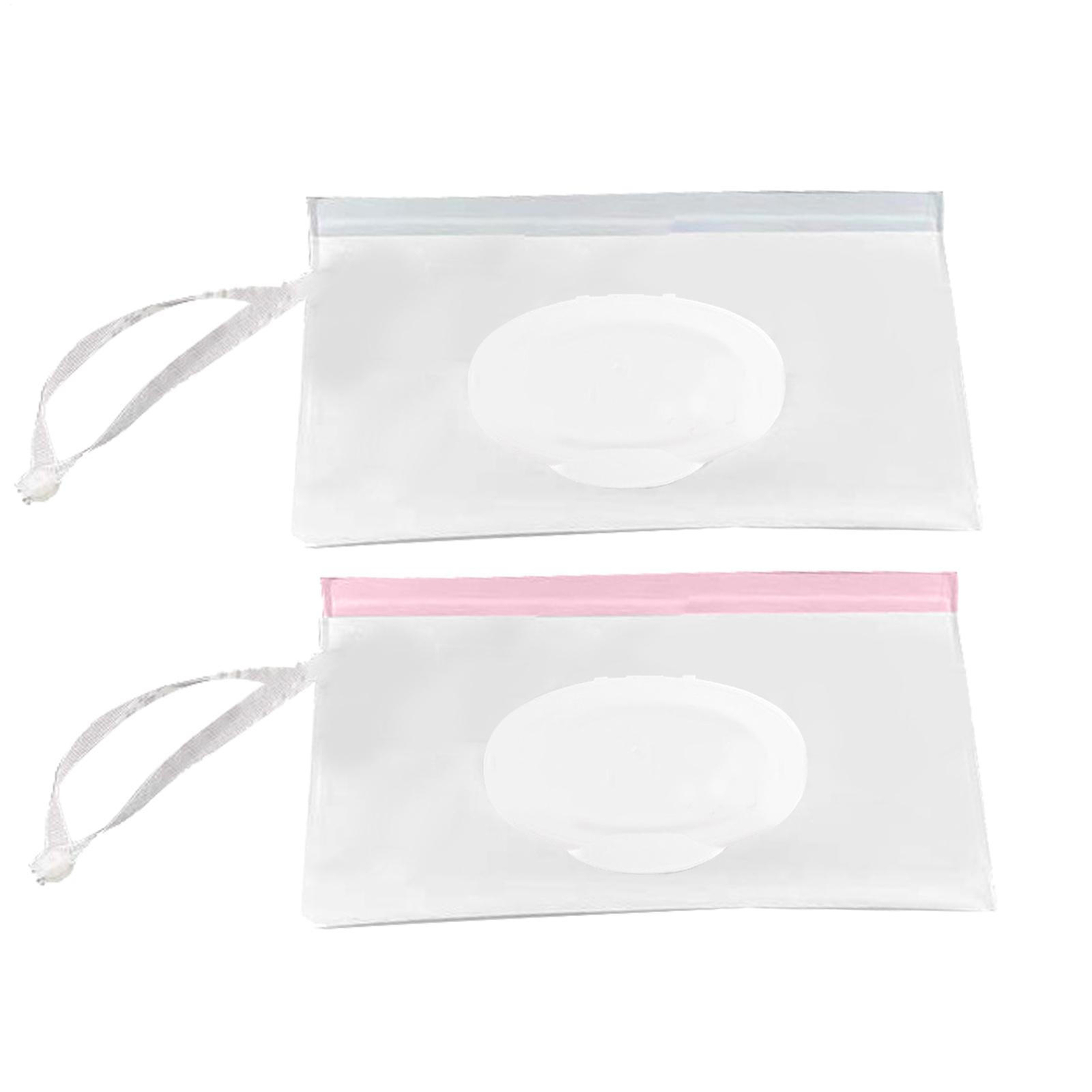 1pc Travel Baby Wipes Pouch Portable Wet Wipe Dispenser Bag Reusable 