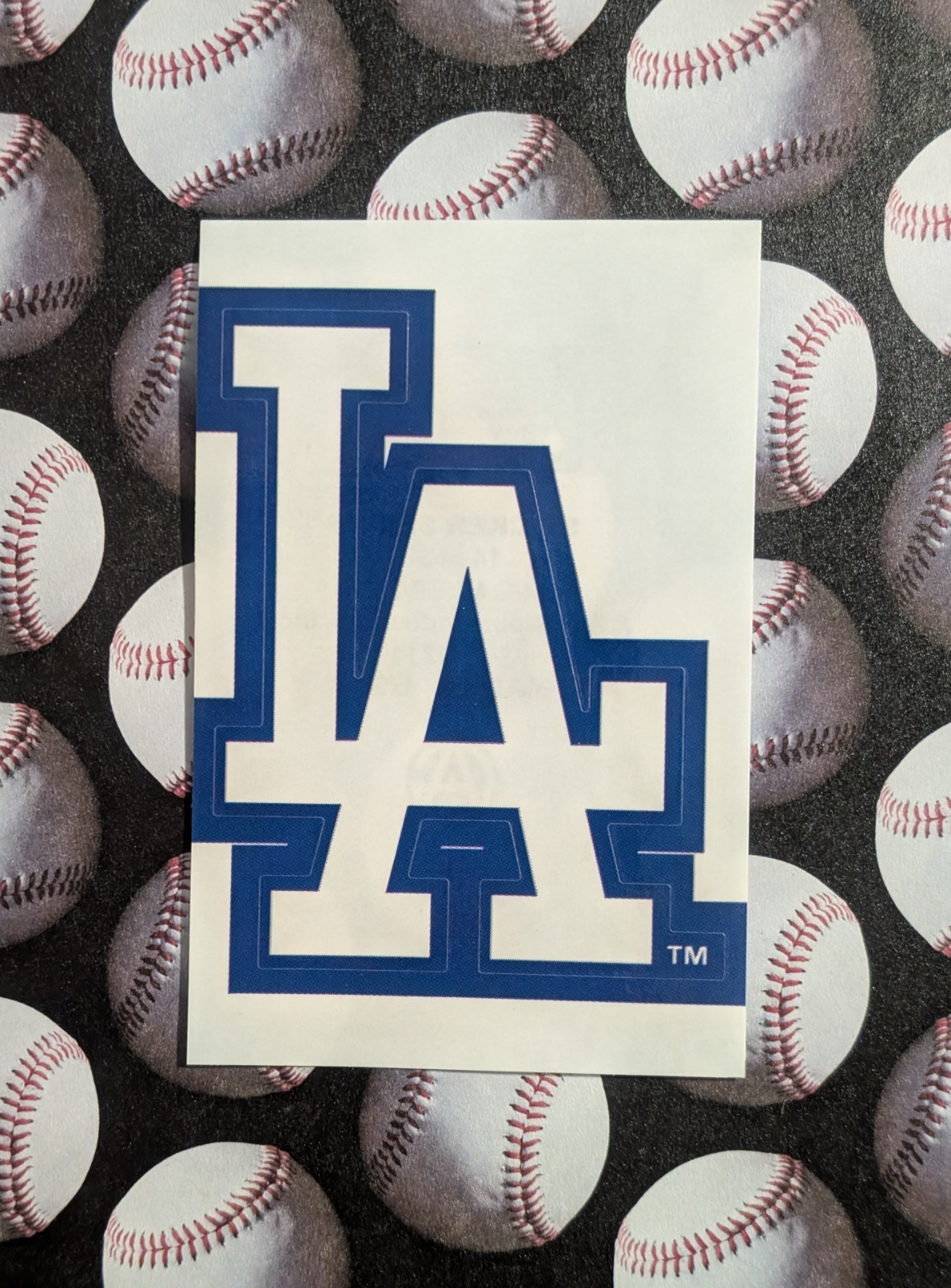 Los Angeles Dodgers Logo Sticker - 2014 MLB Vending Sports Series - LA Baseball