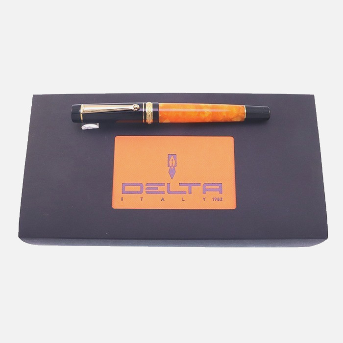 D-N Delta Fountain Pen DV Original Slim Resin Nib F 14K Writing Tool