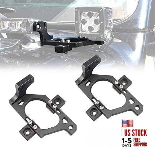  42Inch LED Light Bar Hood Mount Brackets LED Pods Windshield Brackets for Jp 