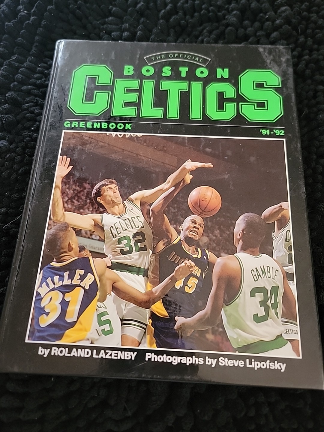Boston Celtics 1991-1992 Yearbook - Larry Bird Robert Parrish Kevin McHale