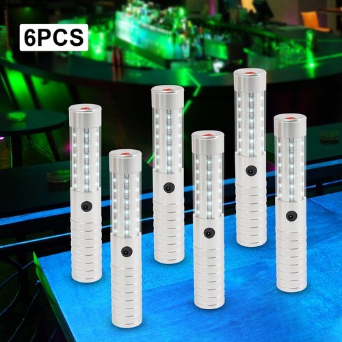 6Pcs LED Weddings Strobe Lights Event Sticks Nightclubs Party Column Strobe Lamp