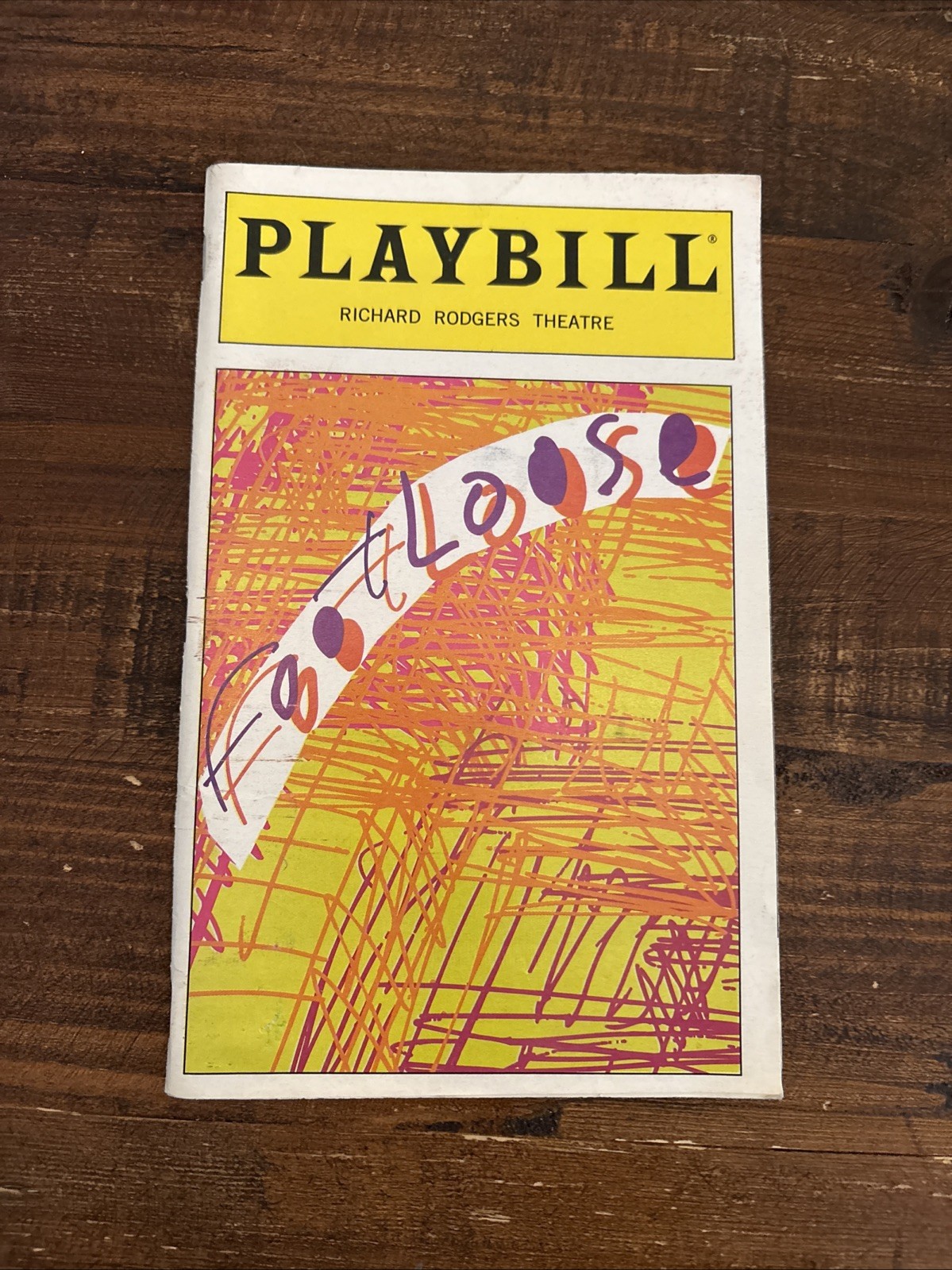 Footloose Broadway Full Color Cover Playbill