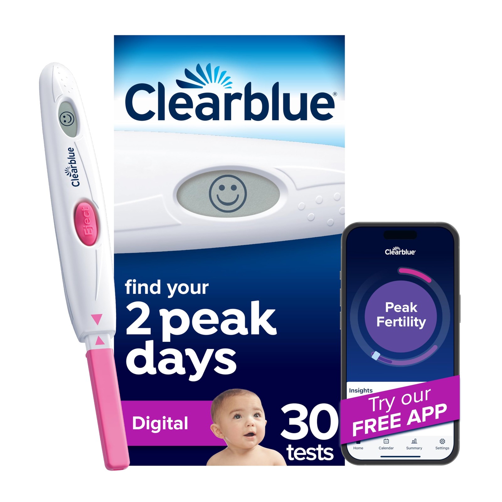 Clearblue Digital Ovulation Test, 30 Count