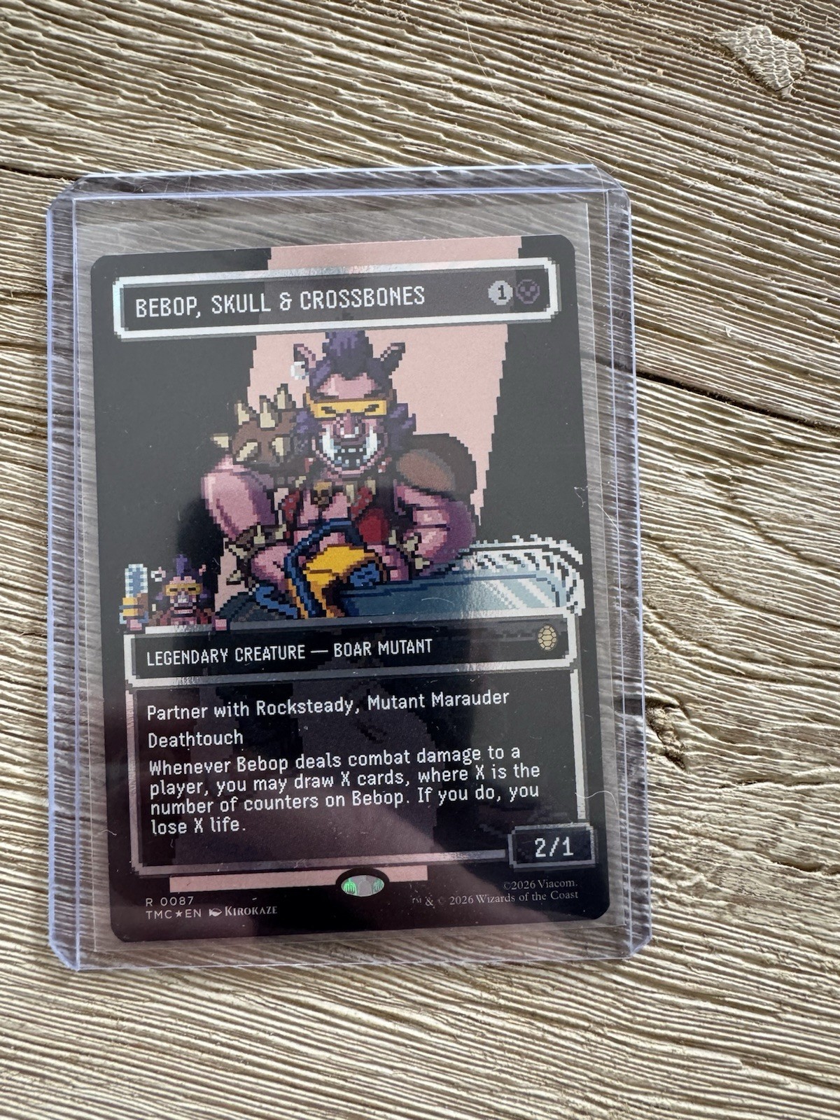 Bebop, Skull & Crossbones (Borderless) (Surge Foil): MTG TMNT