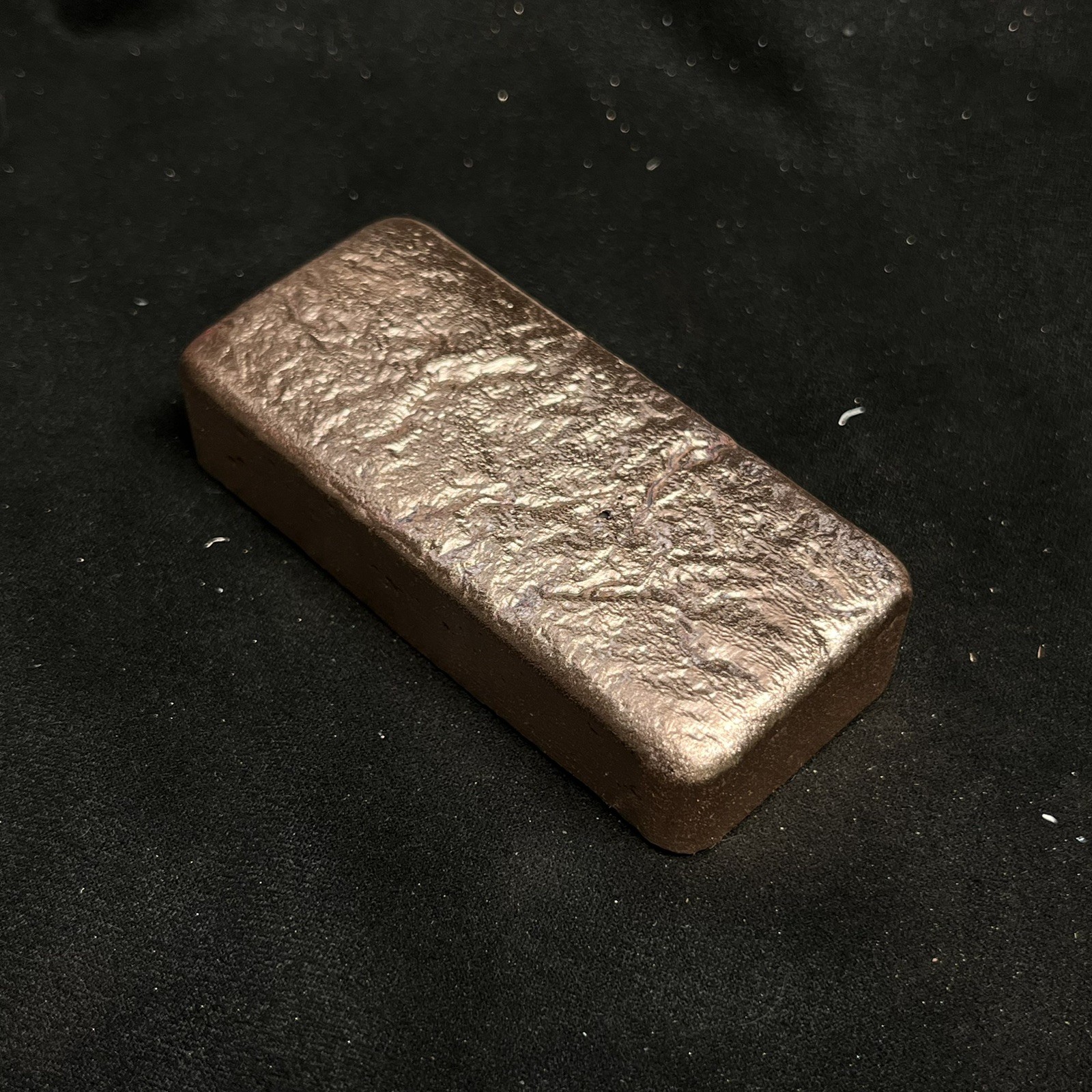 19.3 Oz .999 Pure Copper Bullion Hand Poured Bar