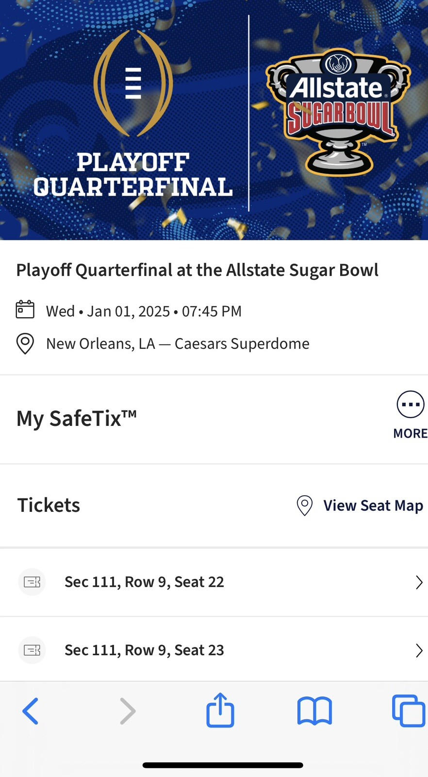 notre dame Sugar Bowl Tickets