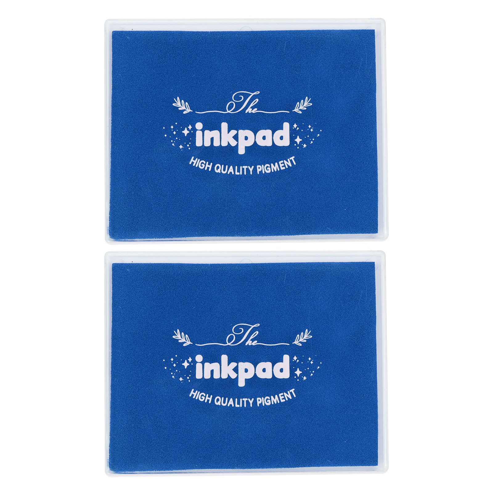 5x4" Craft Ink Pad,2Pcs Washable Stamp Ink Pad for Stamp Scrapbook, Blue