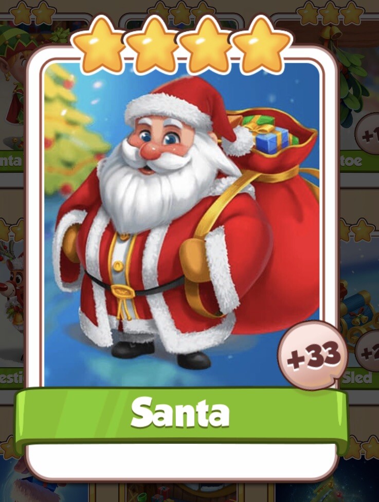 coin master Santa Rare card