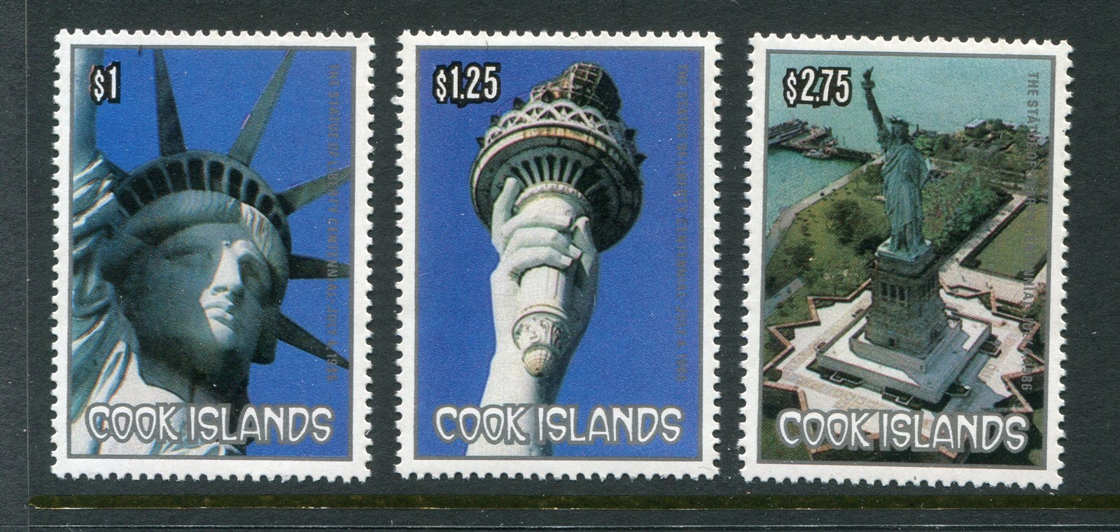 Cook Island #913-915 Statue Of Liberty Complete Set [Mint Never Hinged]