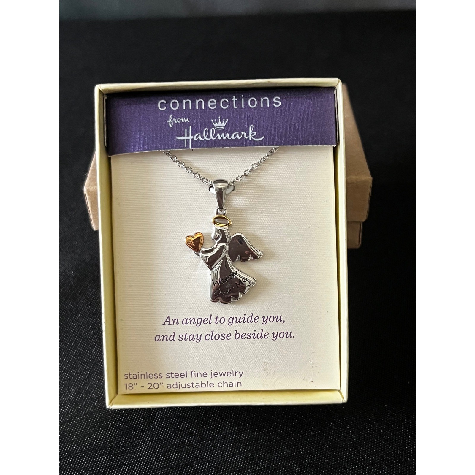 Connections from Hallmark Angel Watch Over Me Kids Necklace, 18-20"