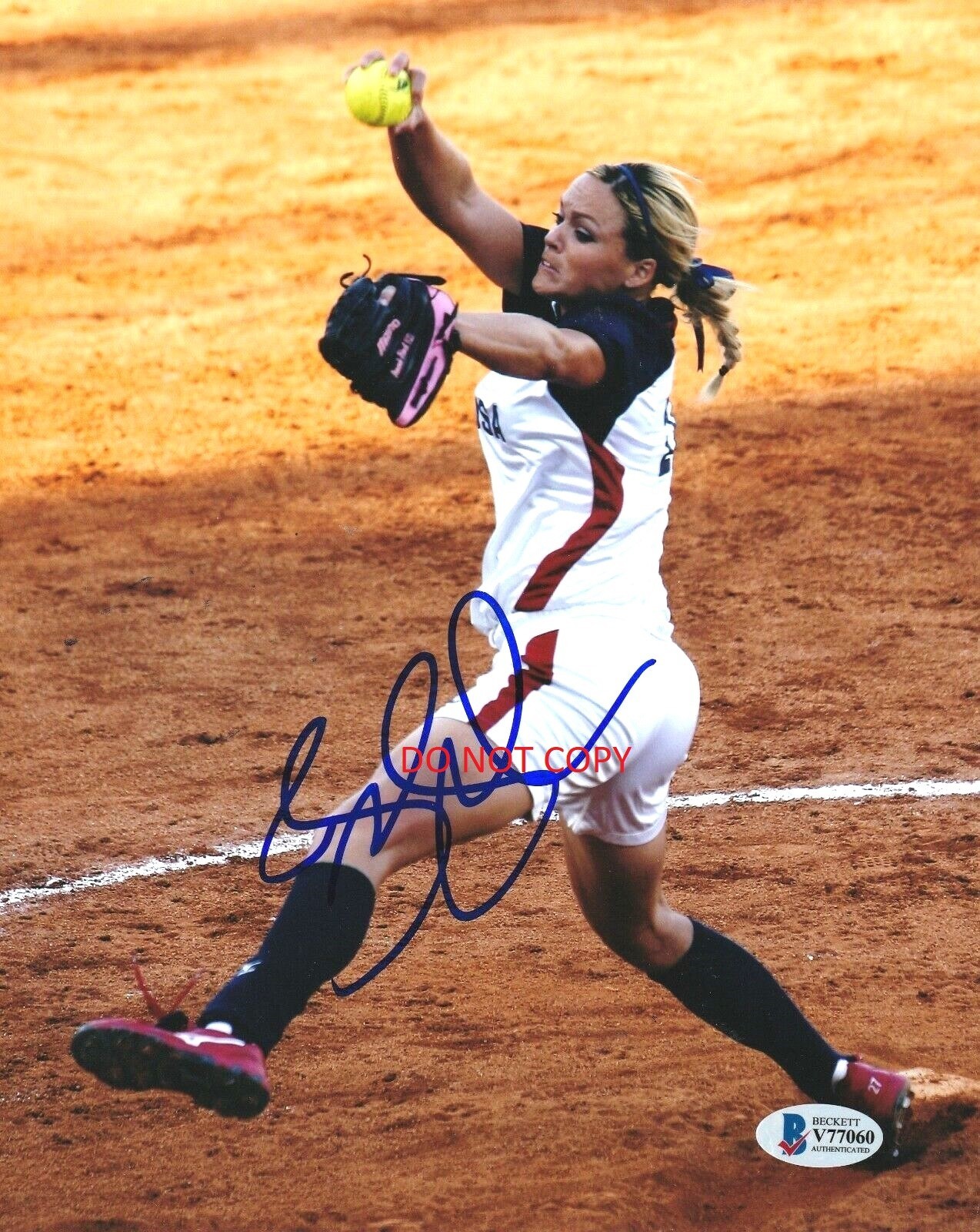 JENNIE FINCH - TEAM USA SOFTBALL Autographed Signed 8x10 Reprint Photo #1 !!
