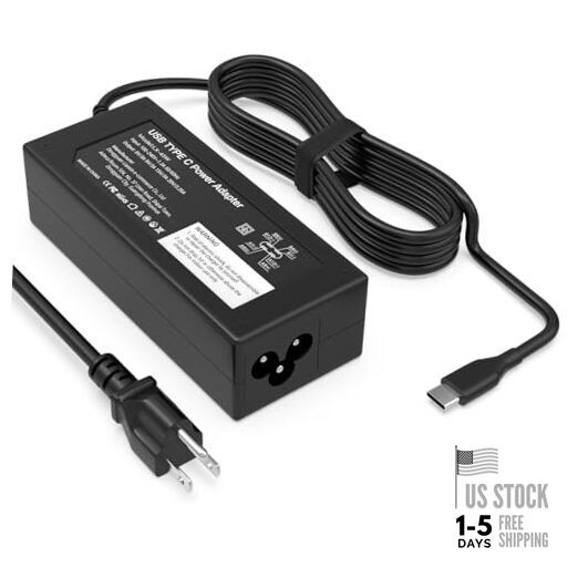 Laptop Charger-45W USB-C Power Adapter Compatible with HP Chromebook,Fast 