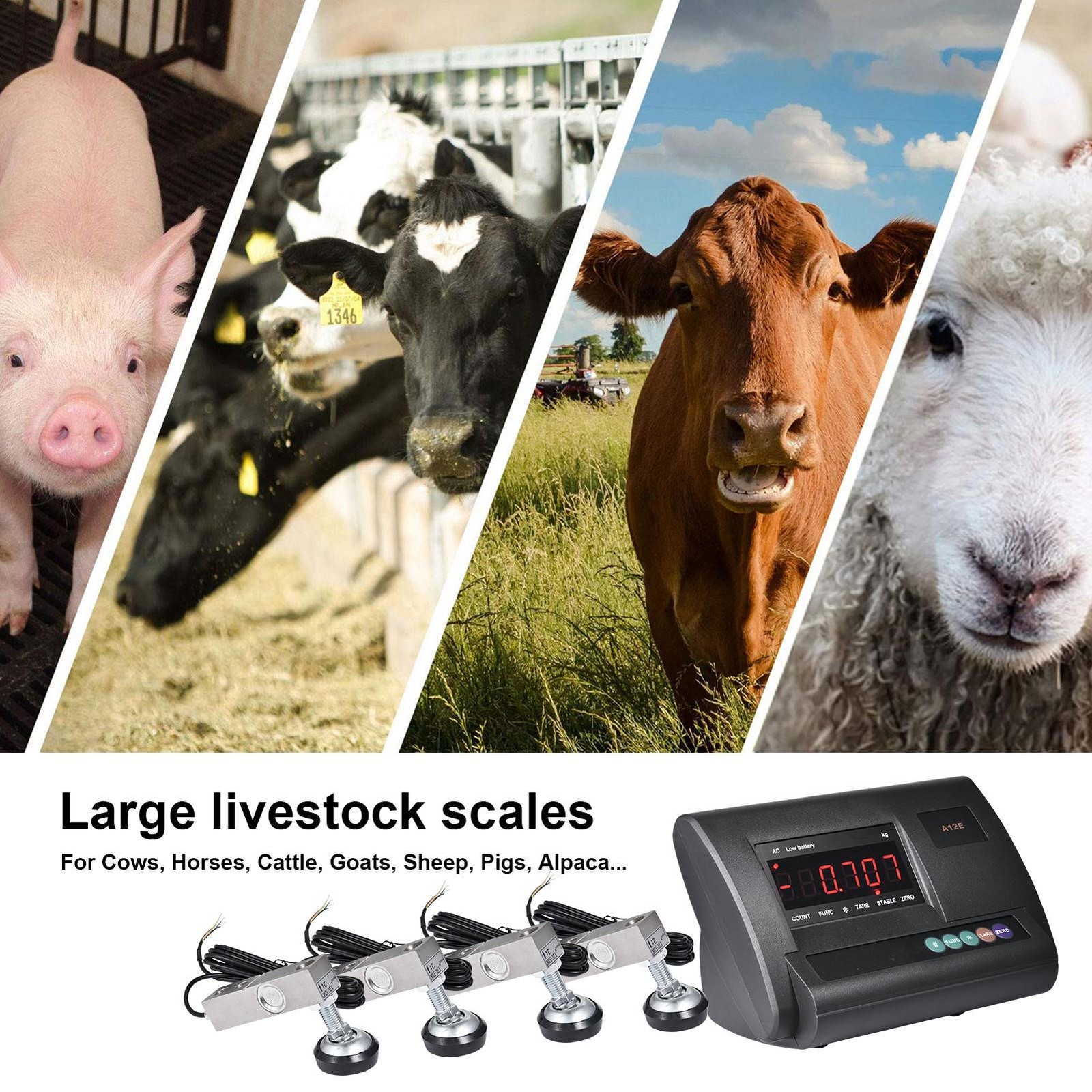 10000lb Livestock Scale Kit for Hogs Goats Sheep Alpacas Pigs & Platform scales