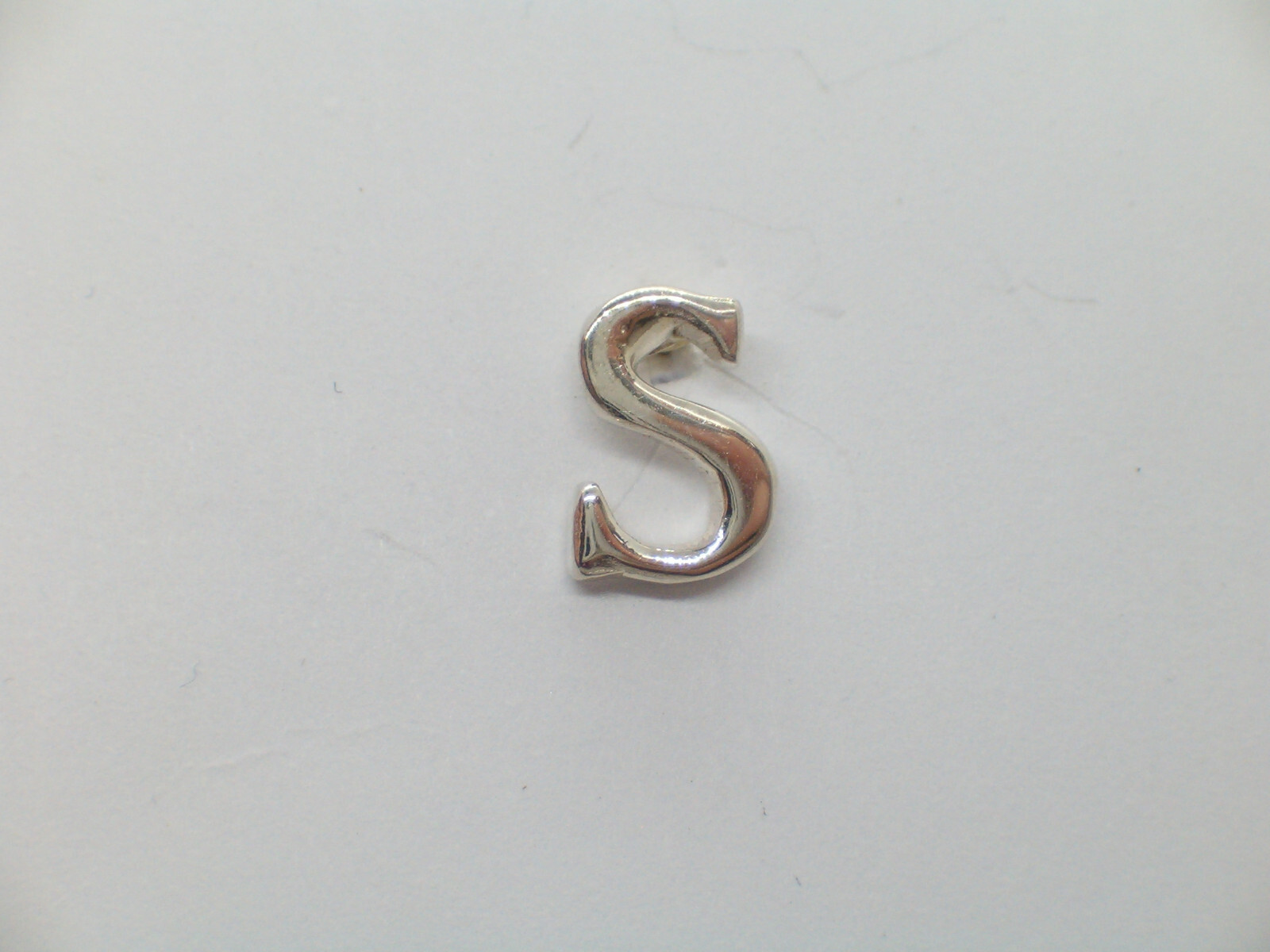 Broche De Veste Avec Initiale - S - en Argent 925 - Pins - Lettre - Alphabet