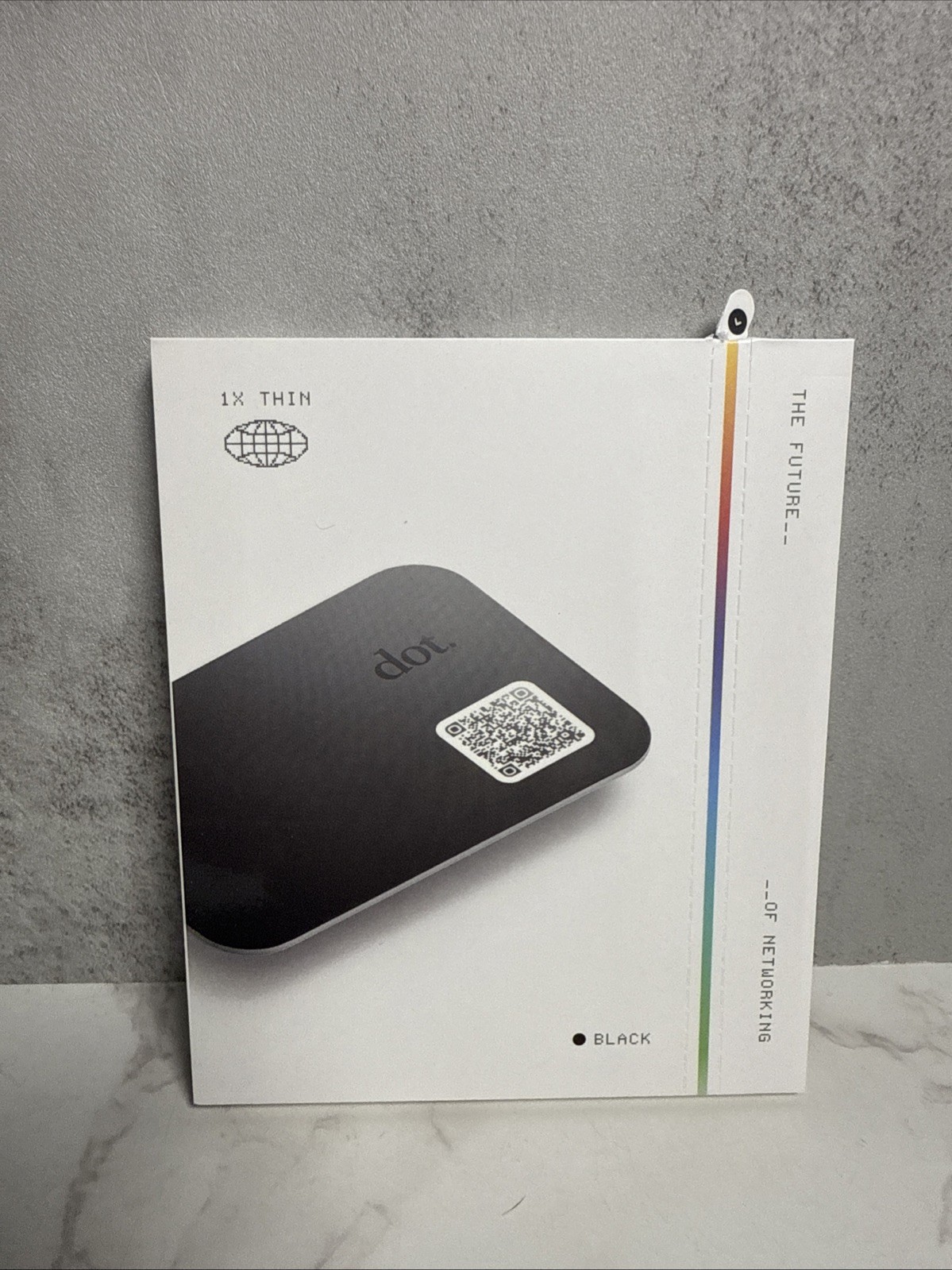 dot.cards Dot Thin ~ The Future of Networking Business Card Tool, Black NEW