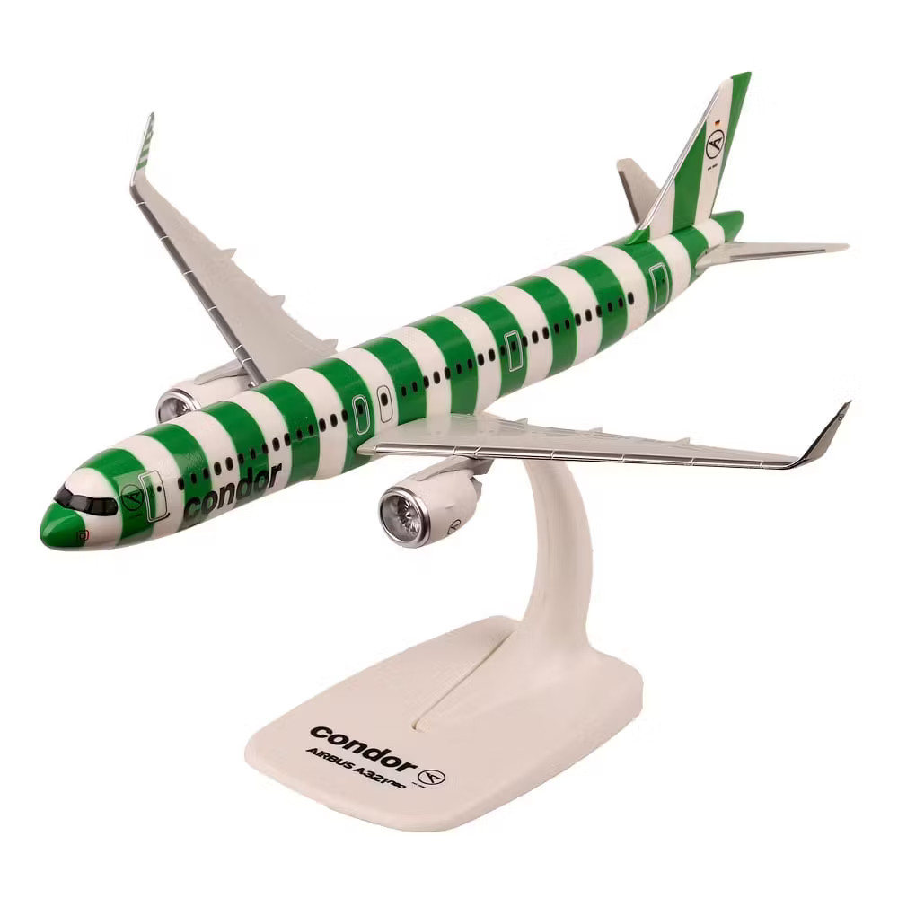 PPC Condor Airbus A321neo Island Stripe Color Desk Top Model 1/200 AV Airplane