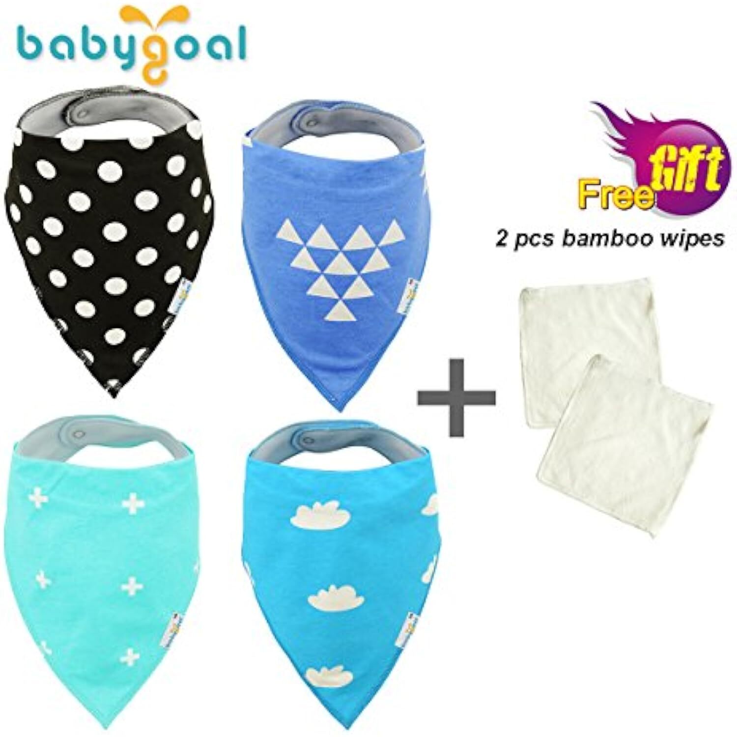 Babygoal Baby Saliva Wipes 4BB13,4pack.
