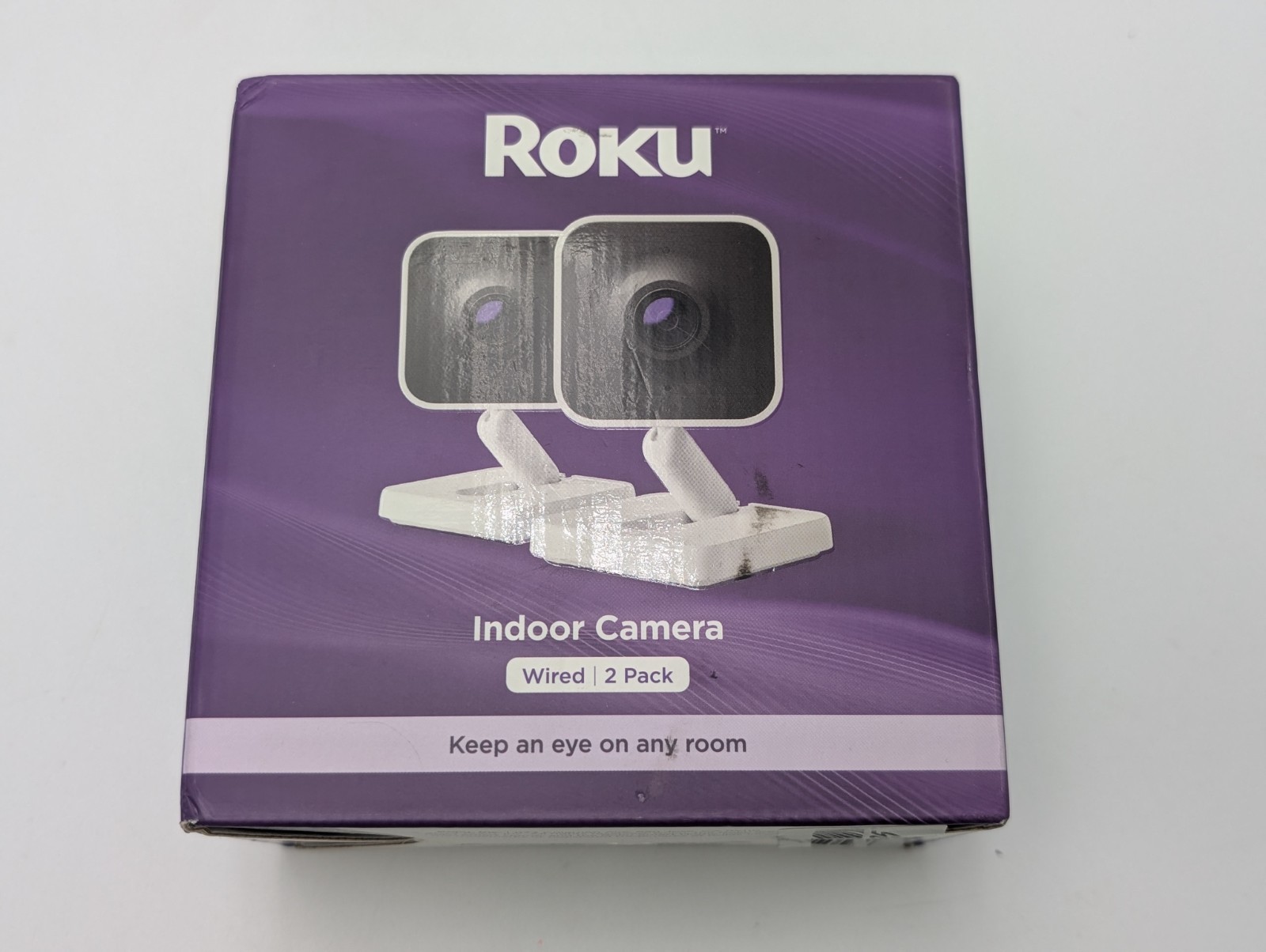 Roku Smart Home Indoor Camera SE (2-Pack) Wired Security Surveillance Sealed