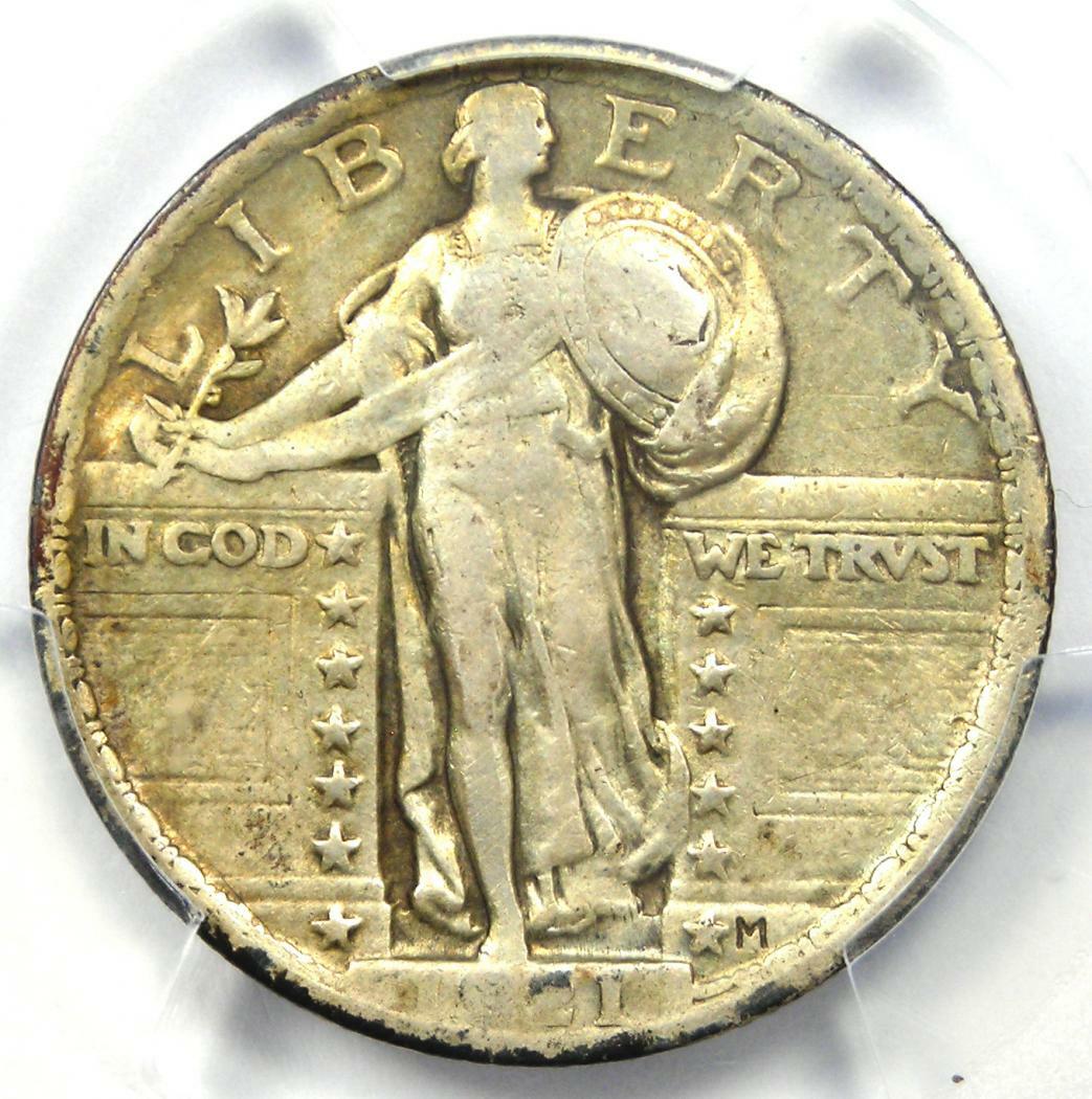 1921 Standing Liberty Quarter 25C - PCGS VF Details - Rare Certified Coin!