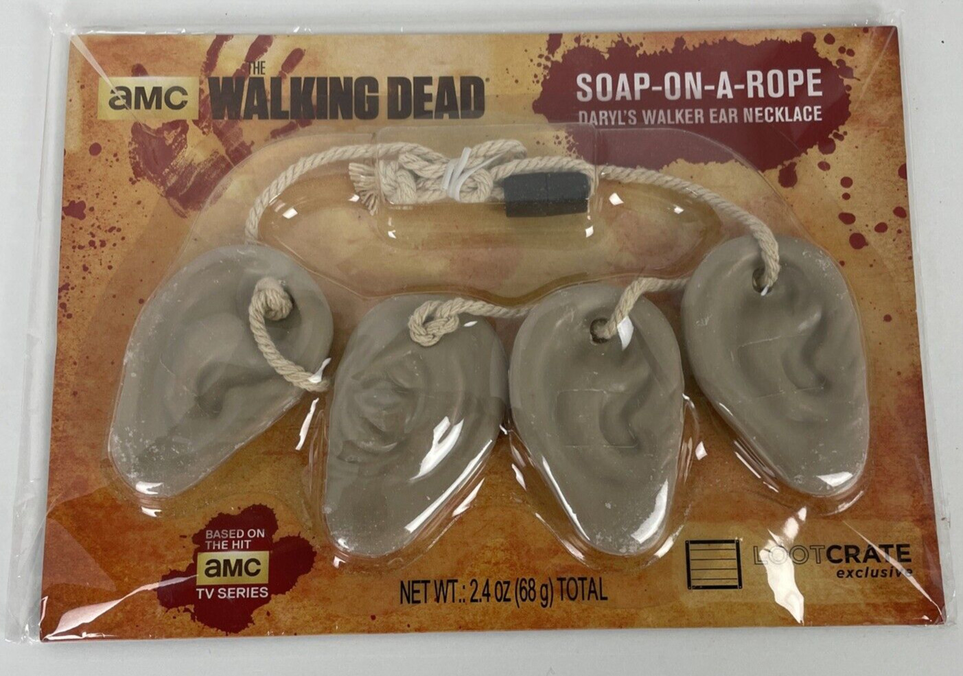 Walking Dead Cosplay Daryl Walker Ear Necklace Soap On A Rope Loot Crate New