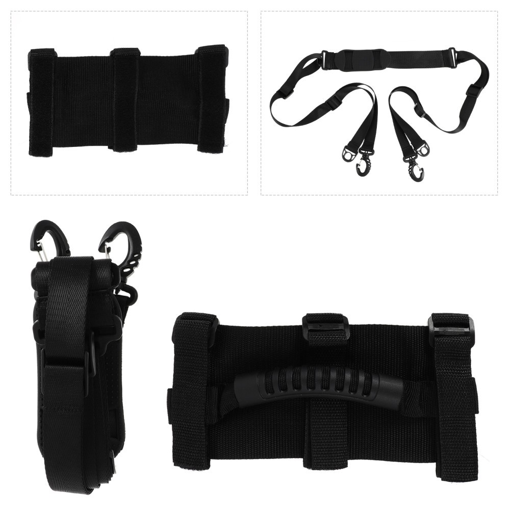 2Pcs Scooter Shoulder Straps Adjustable Scooter Carrying Straps Handles (Black)