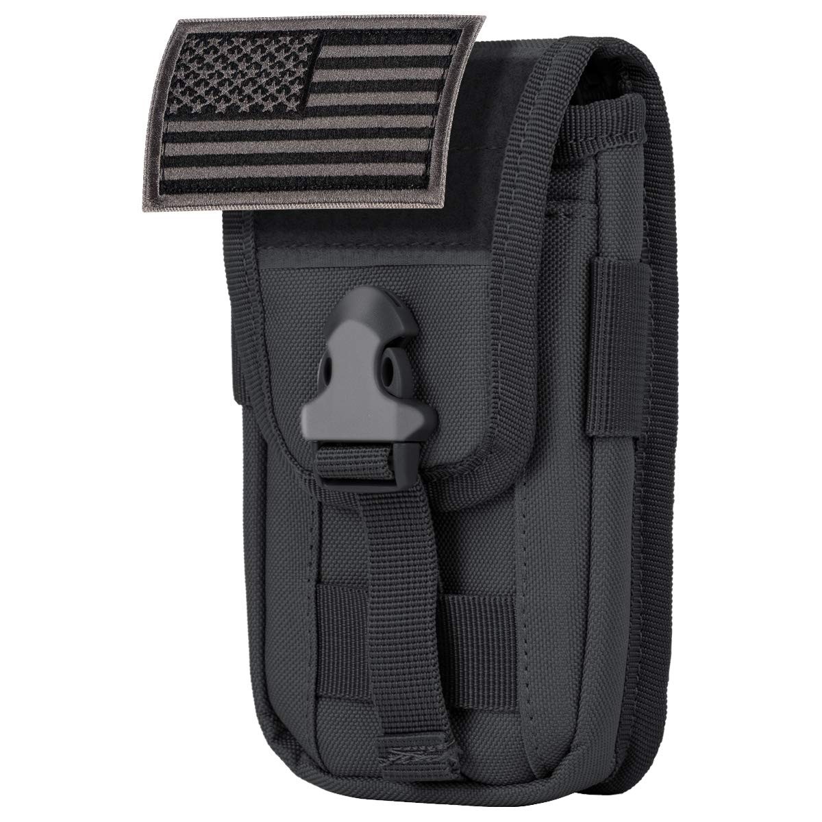 IronSeals Tactical Phone Holster Pouch, Smartphone Pouch one size, Black 