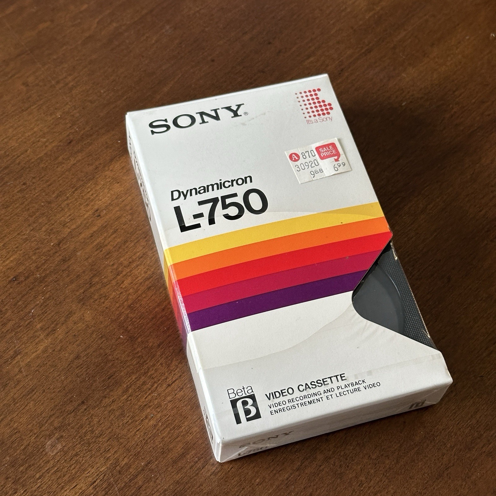 ⭐ NEW Sony L-750 Beta Dynamicron Video Cassette Tape Factory Sealed 270 minutes