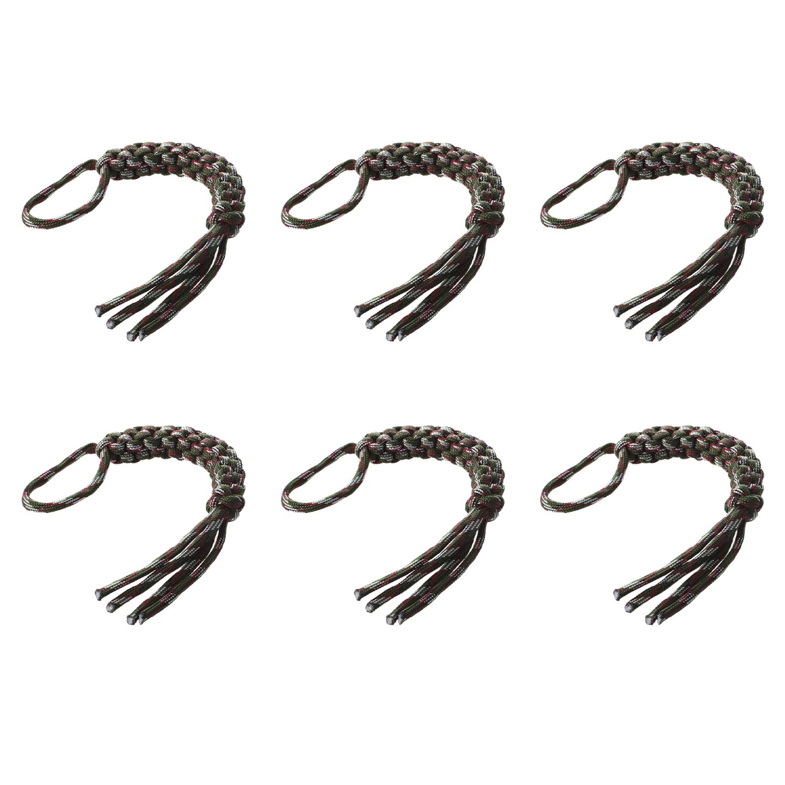 6X  Digital Camo Paracord Square Weave  Lanyard A9R88077