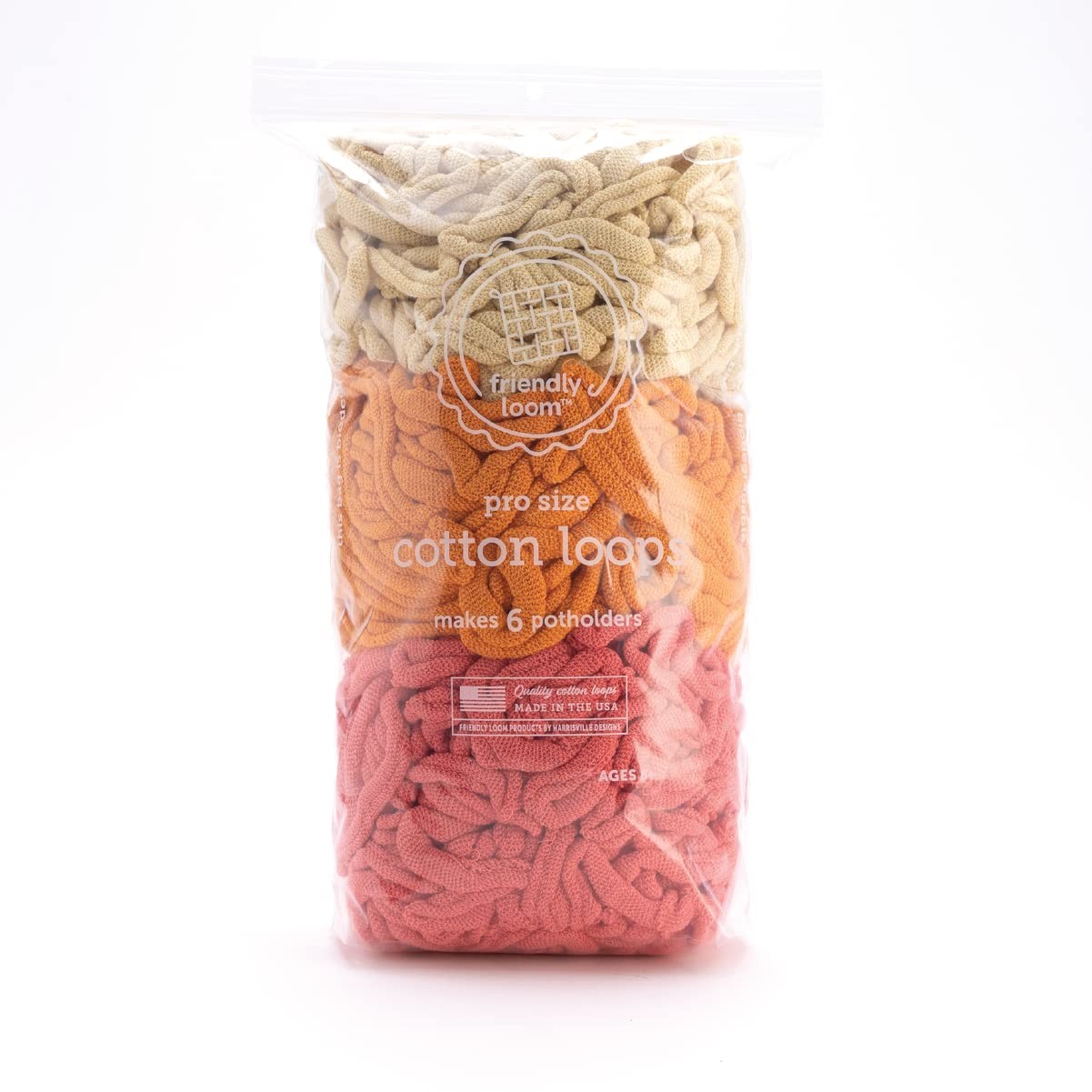 | 10” PRO-Sized Tulip Themed Potholder Weaving Loops | Craft 6 Cotton Potholders