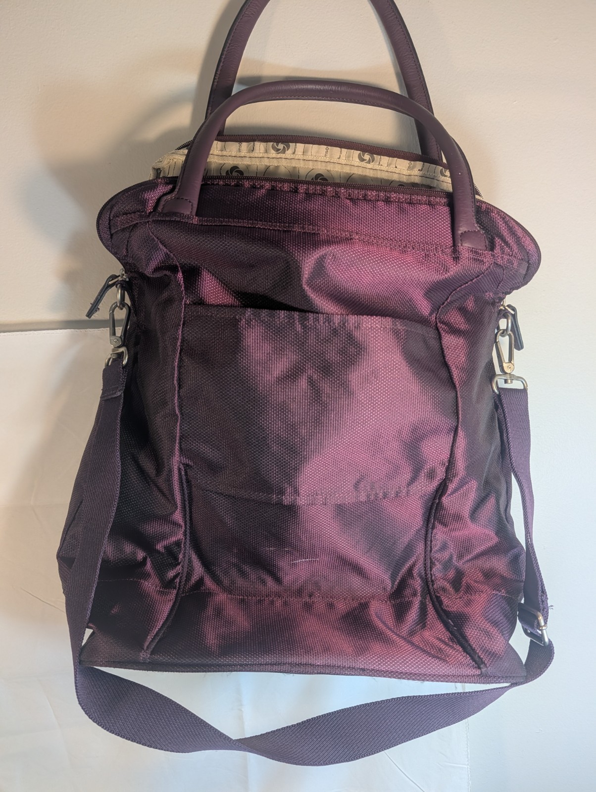 Samsonite Purple Bag  With Shoulder Strap 