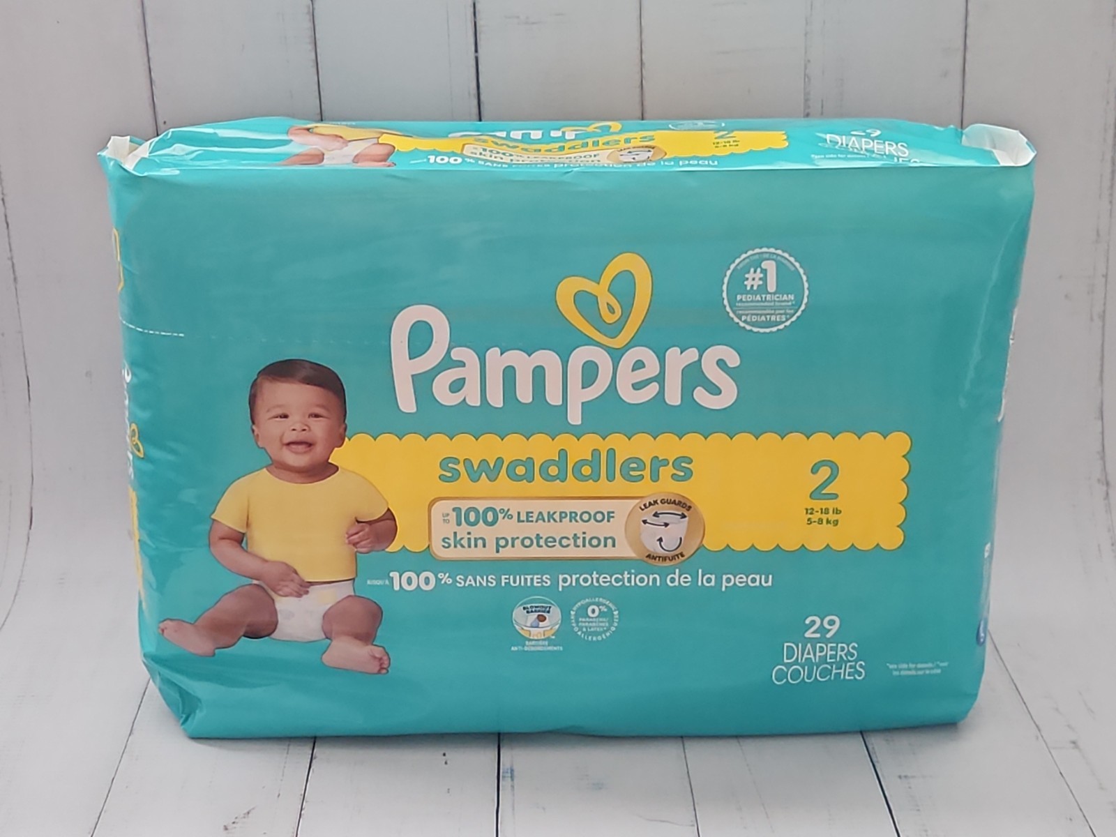 Pampers Swaddlers Baby Diaper Size 2 12-18 Lb, 29 Diapers 