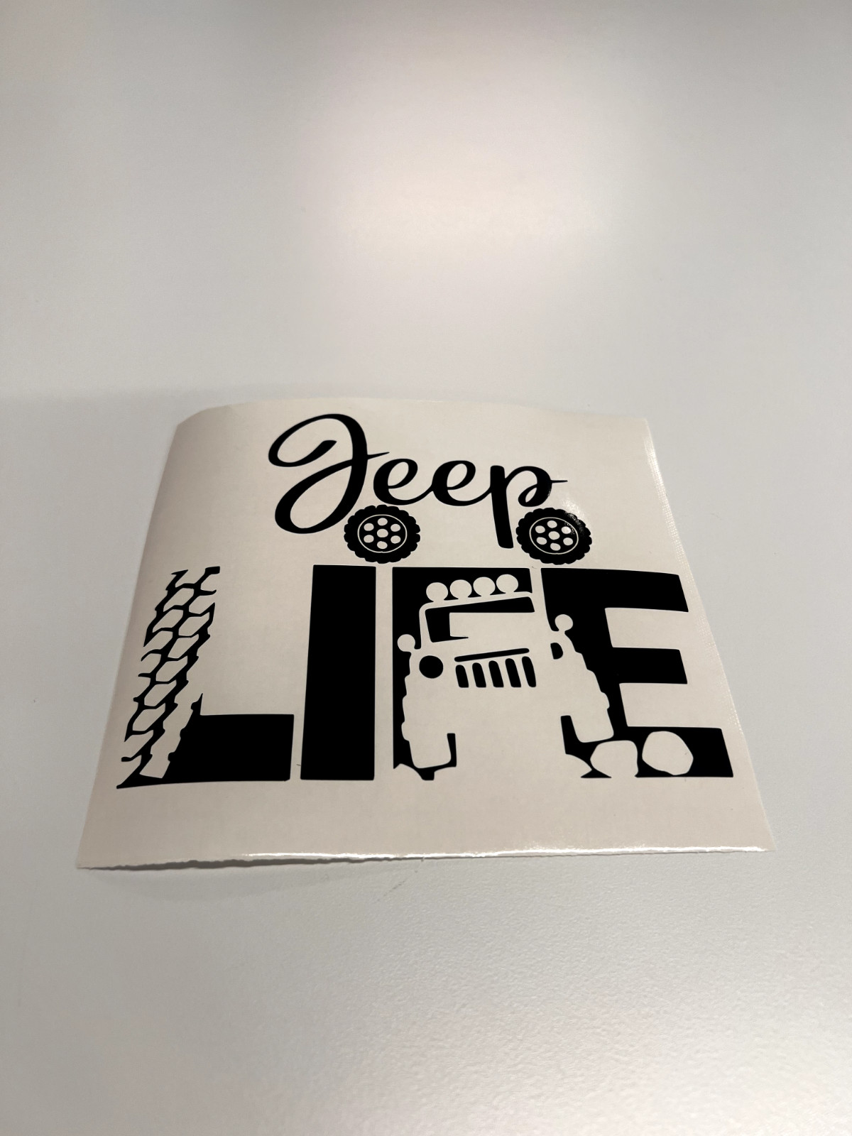 Vinyl Decal Sticker Waterproof Car Window Laptop Wall Graphic JEEP LIFE